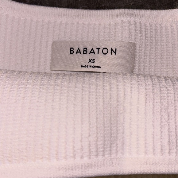 Babaton Aritizia Ribbed White Tank - XS - Picture 3 of 4